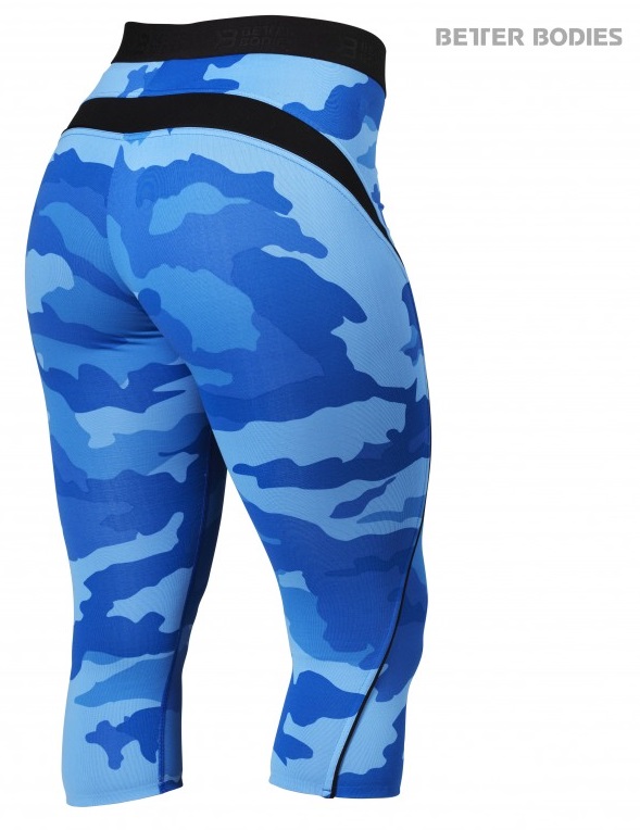 Better Bodies Fitness Curve Capri - Blue Camo