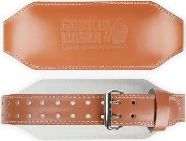 Gorilla Wear 6 Inch Padded Leather Lifting Belt