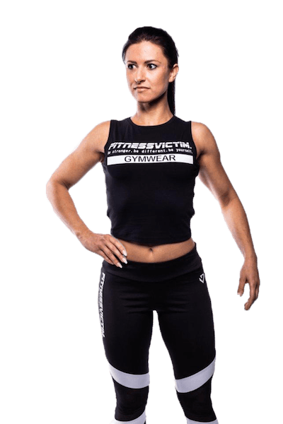 Fitnessvictim Women Backless Crop Top - Schwarz