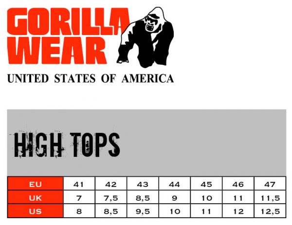 Gorilla Wear High Tops - Black
