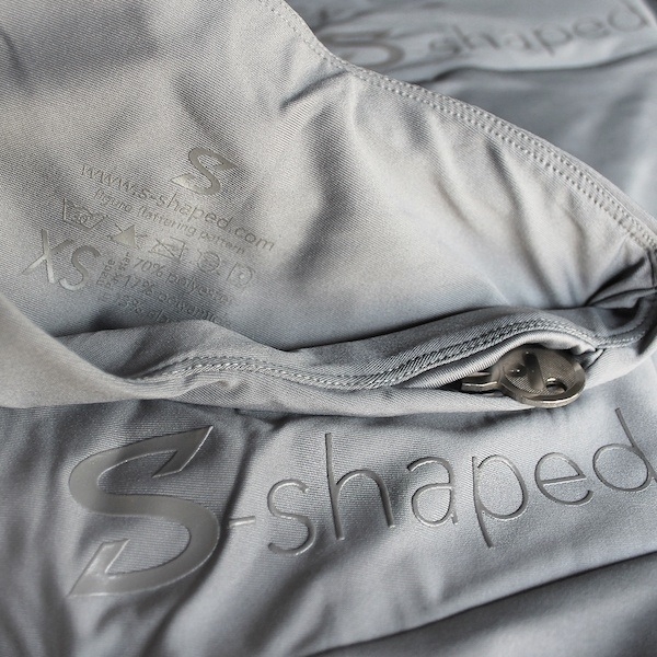 S-Shaped Leggings SARA Premium High Compression - Silver Grey