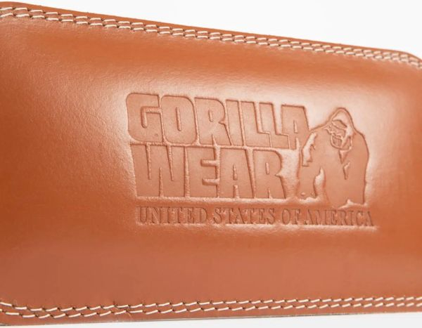 Gorilla Wear 6 Inch Padded Leather Lifting Belt