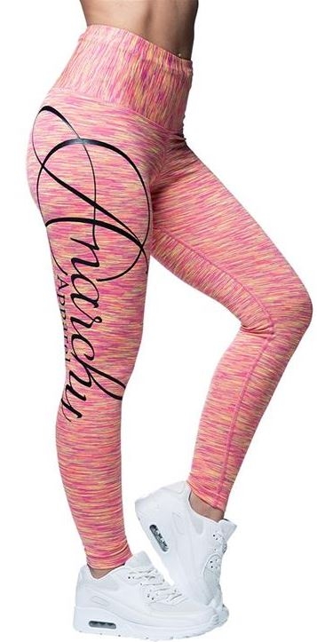 Anarchy Apparel Cushy Leggings - Pink/Gelb
