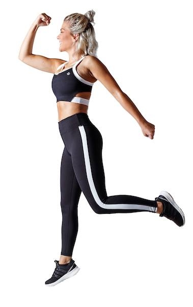 Workout Empire Strike Leggings - Obsidian Schwarz