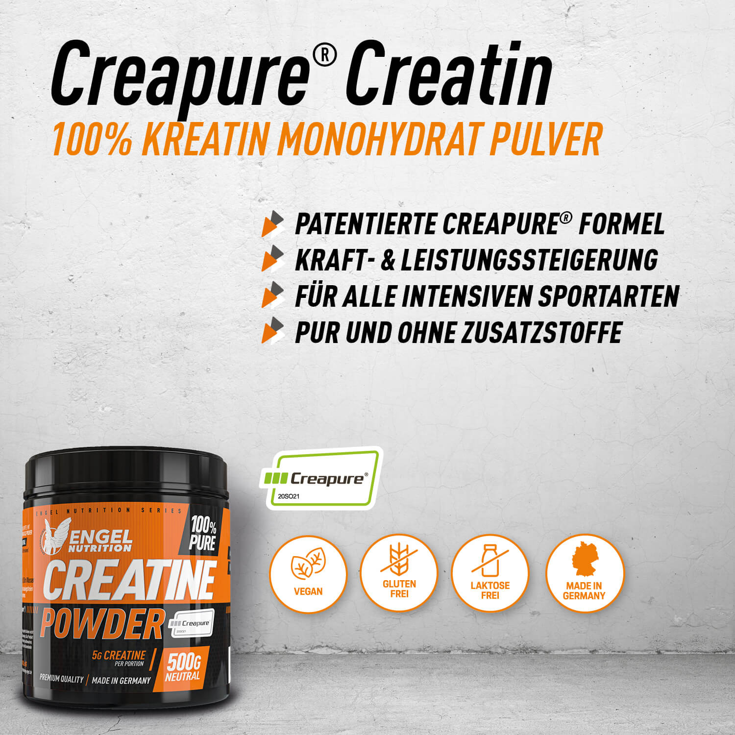 Engel Nutrition 100% Pure Creatine Powder - 500g