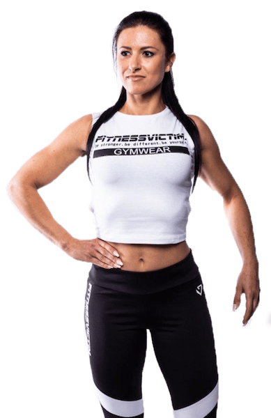 Fitnessvictim Women Backless Crop Top - Weiß