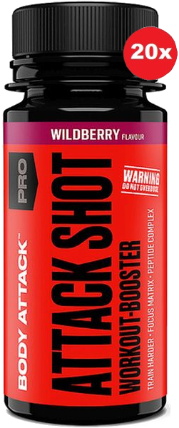 Body Attack Attack Shot - 20 x 60ml