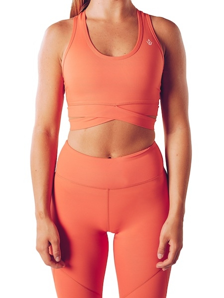 Workout Empire Core Wrap Bra - Ember Glow