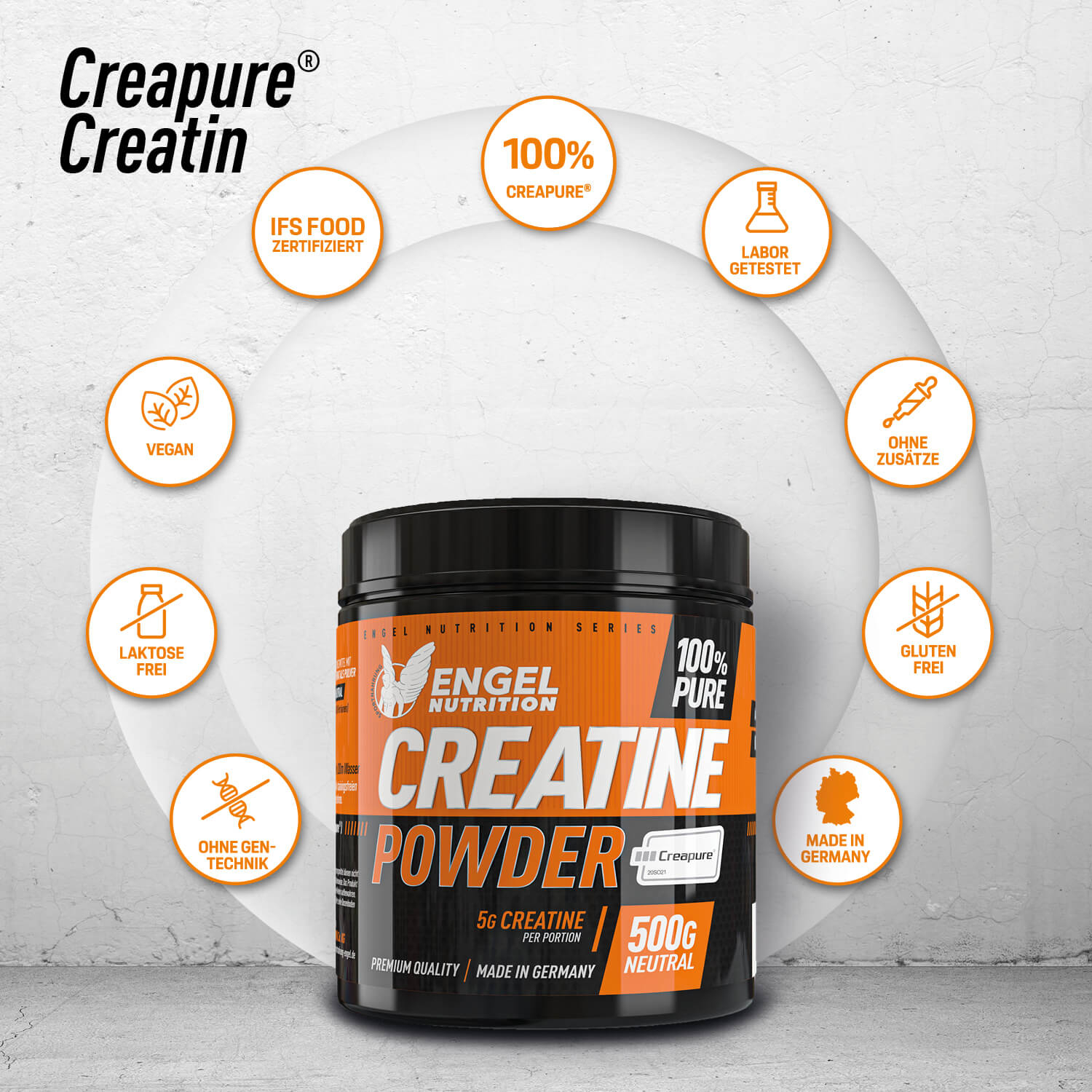 Engel Nutrition 100% Pure Creatine Powder - 500g