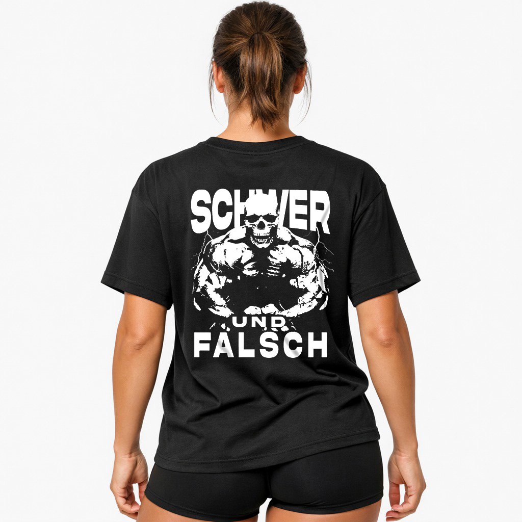 Schwer und falsch (Backprint) Oversize Blast