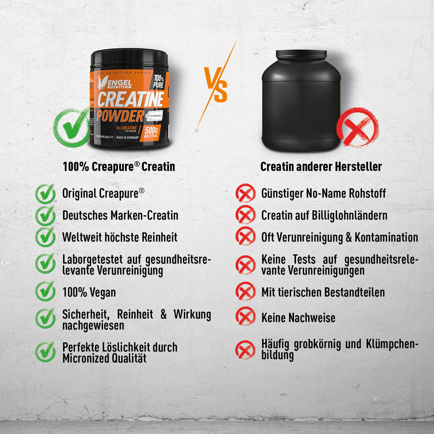 Engel Nutrition 100% Pure Creatine Powder - 500g