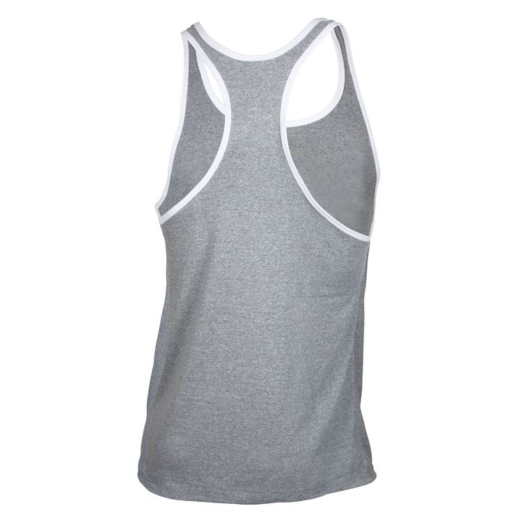 Golds Gym Muscle Joe Contrast Stringer Tank - Marl White