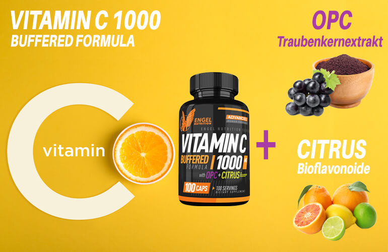 Engel Nutrition Vitamin C 1000 Buffered - 100 Kapseln