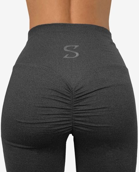 S-Shaped Leggings Sara Basic - Anthrazit Melange