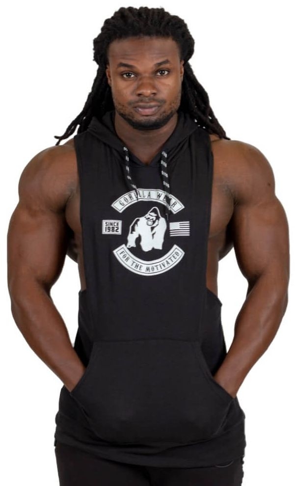 Gorilla Wear Lawrence Hooded Tank Top - Schwarz