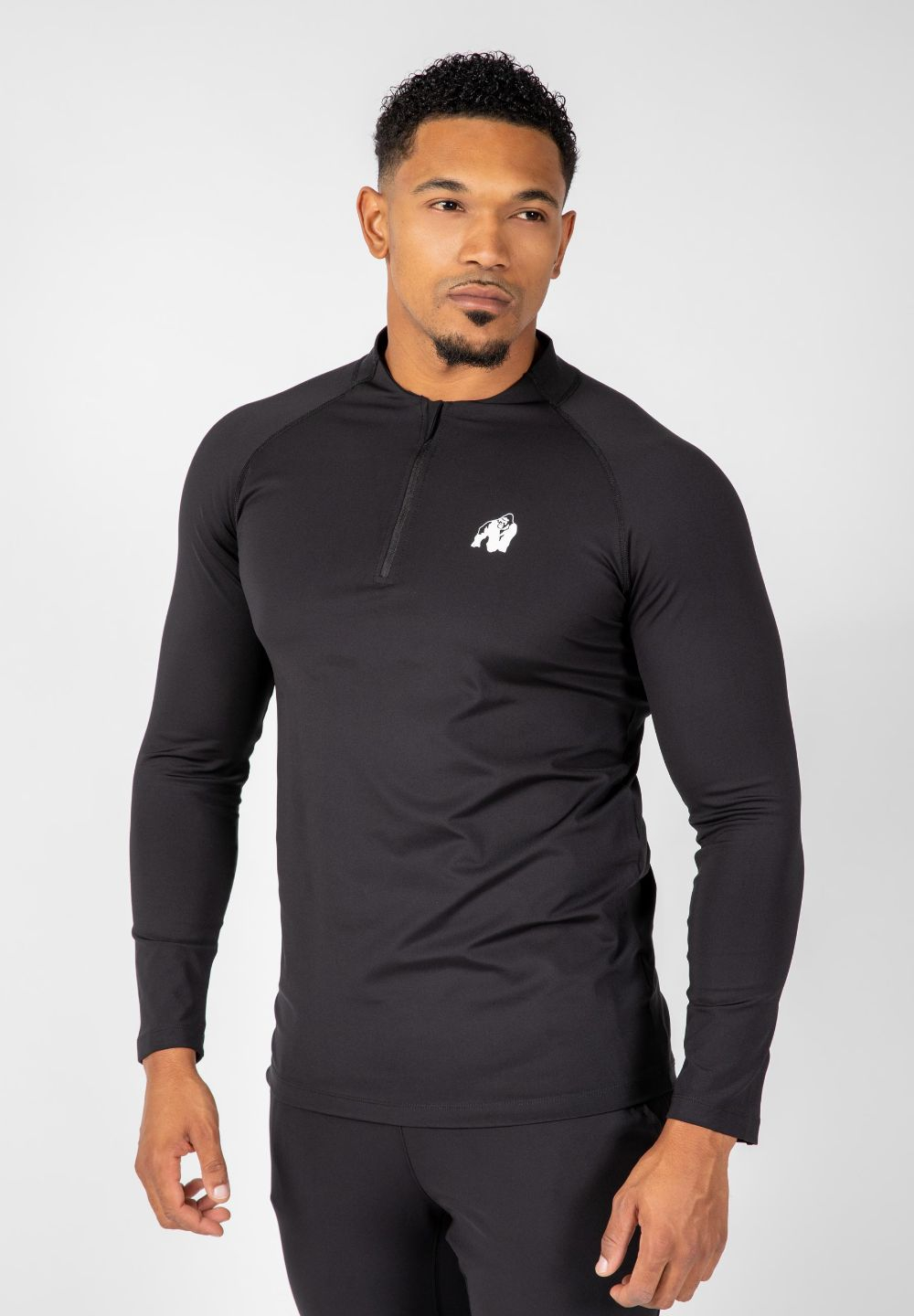 Gorilla Wear Hamilton Hybrid Longsleeve - Schwarz
