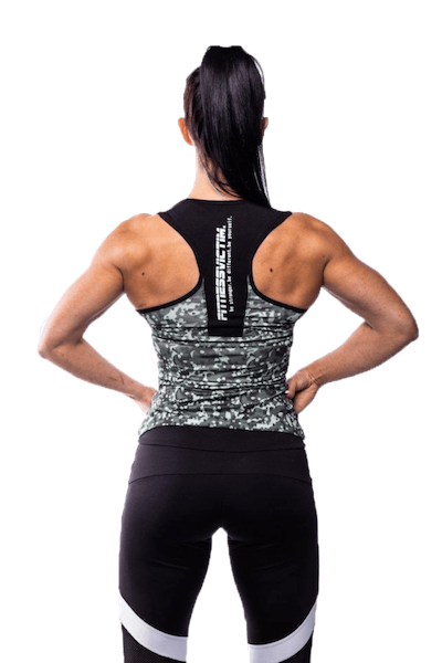 Fitnessvictim Women Camou Tank