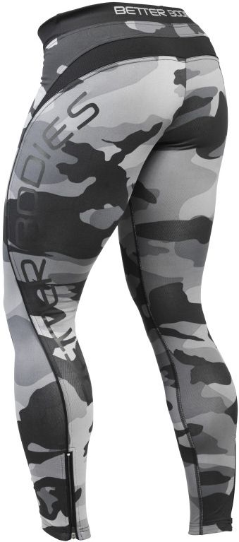 Better Bodies Camo Long Tights - Grey