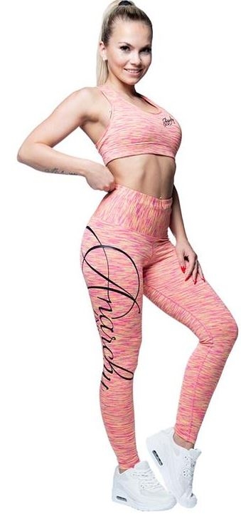Anarchy Apparel Cushy Leggings - Pink/Gelb