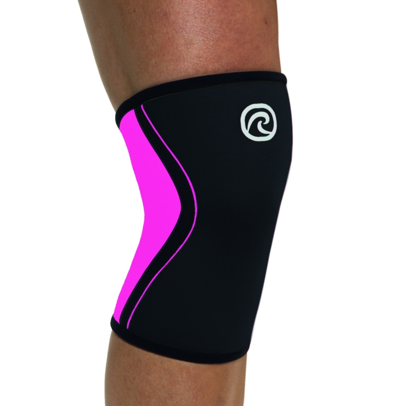 Rehband RX Kniebandage 5mm Schwarz / Pink