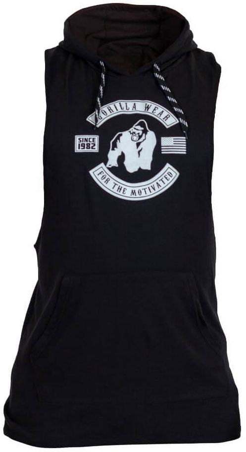 Gorilla Wear Lawrence Hooded Tank Top - Schwarz