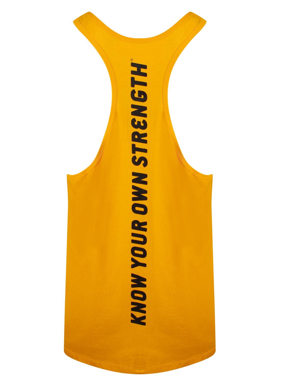 Golds Gym Muscle Joe Slogan Premium Tank - Gold