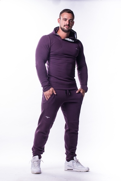 Nebbia Männer AW Hoodie - Burgundy
