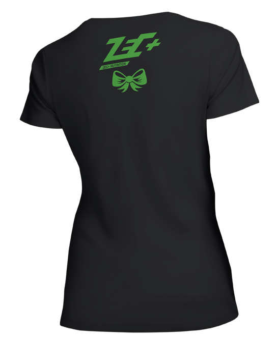 ZEC+ Damen T-Shirt STRONG AND CURVES - Schwarz