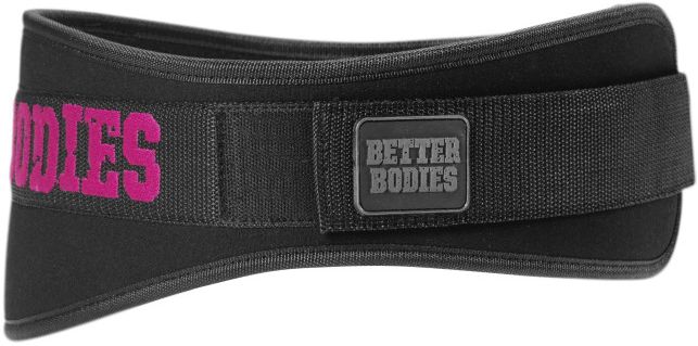 Better Bodies Womens Gym Belt - Schwarz / Pink
