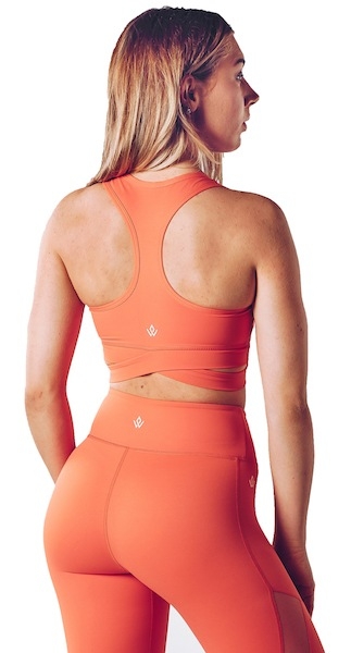 Workout Empire Core Wrap Bra - Ember Glow