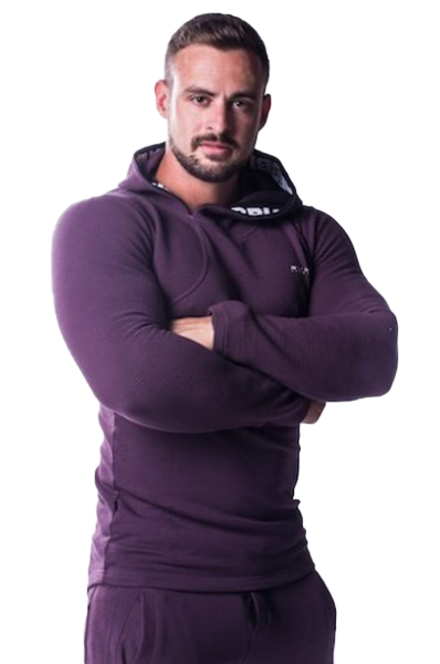 Nebbia Männer AW Hoodie - Burgundy