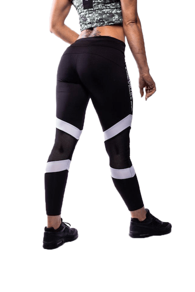 Fitnessvictim Women Killer Lines Leggings - Black and White