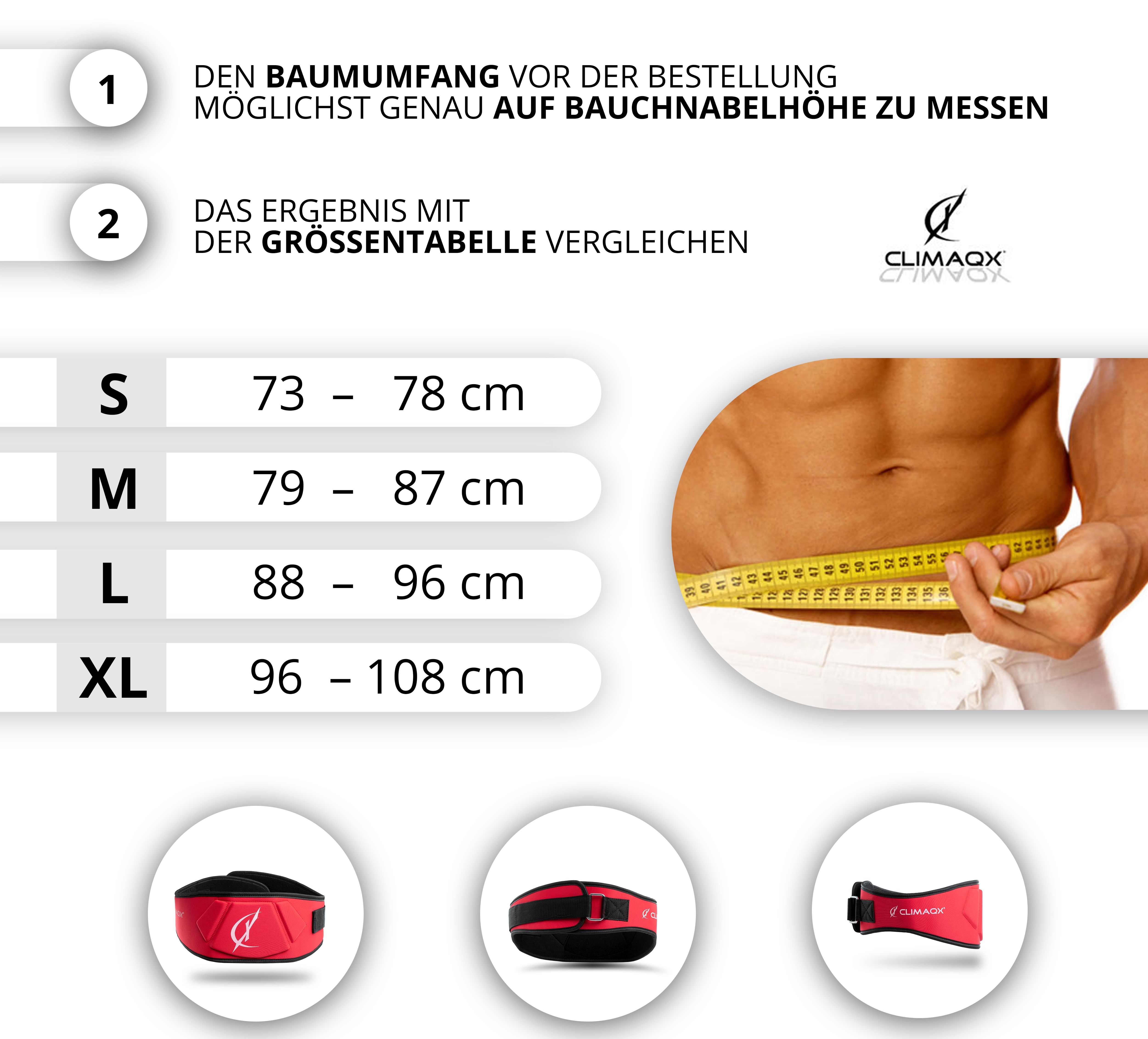 Climaqx Gewichthebergürtel - Rot