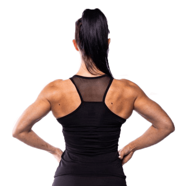 Fitnessvictim Women Mesh Workout Tank - Black