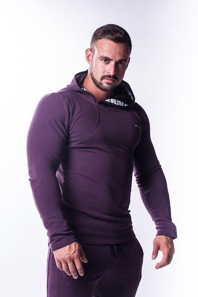 Nebbia Männer AW Hoodie - Burgundy