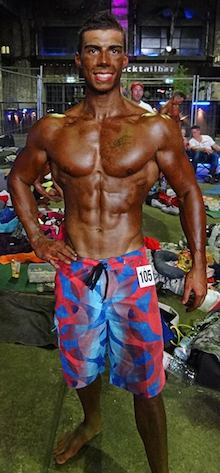 Sportnahrung-Engel Athlet Alex M&uuml;ller auf der Cologne Beach Style 2014