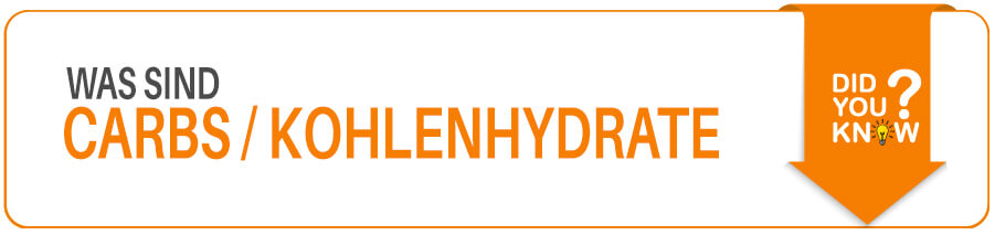 Wissenswertes über Kohlenhydrate bzw. Carbs