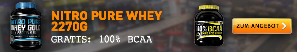 BioTechUSA Nitro Pure Whey plus BCAA Pulver gratis BioTechUSA Nitro Pure Whey plus BCAA Pulver gratis