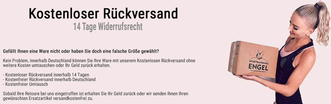 Kostenloser Rückversand bei Sportnahrung-Engel Kostenloser Rückversand innerhalb Deutschlands