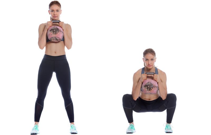 Kettlebell Übung Goblet Squat Kettlebell Übung Goblet Squat