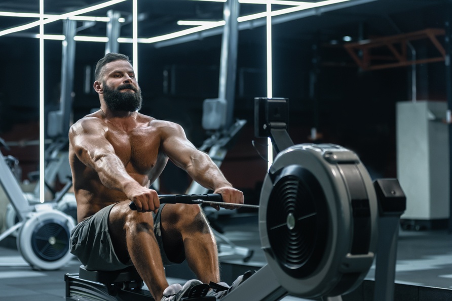 Rudern Ausdauertraining im Bodybuilding Cardiotraining Rudern Bodybuilding Mann