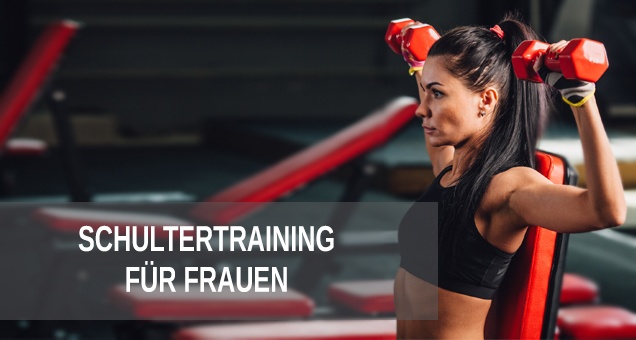 Schultertraining f&uuml;r Frauen im Fitnessstudio